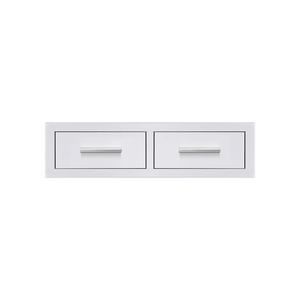 American Made Grills 32-Inch Stainless Steel Flush Mount Horizontal Double Access Drawer