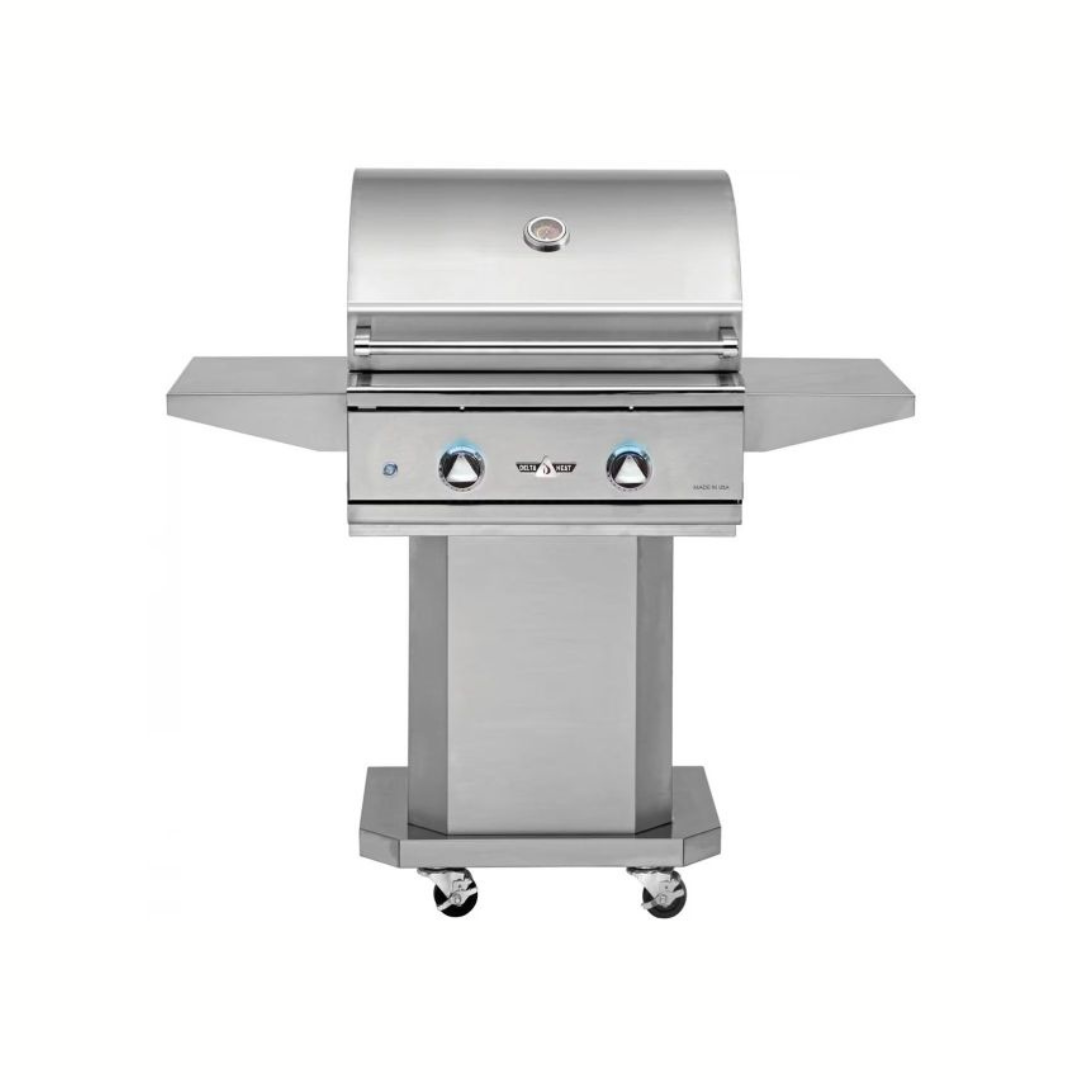 Delta Heat 26-Inch 2-Burner Gas Grill On Pedestal Cart