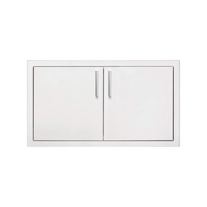 Summerset 33-Inch Stainless Steel Masonry Double Access Door with Hidden Hinge