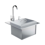 Premium 21 X 20 Outdoor Rated Stainless Steel Drop In Sink With Hot/Cold Faucet – B-PS21