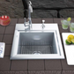 Premium 21 X 20 Outdoor Rated Stainless Steel Drop In Sink With Hot/Cold Faucet – B-PS21