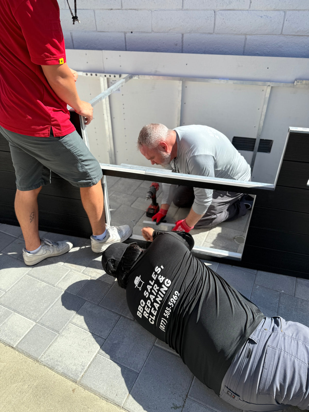 Pro Grill outdoor kitchen island project