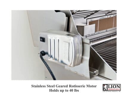 Lion Stainless Steel Rotisserie Motor WITH Mounts – 14290 + 14161