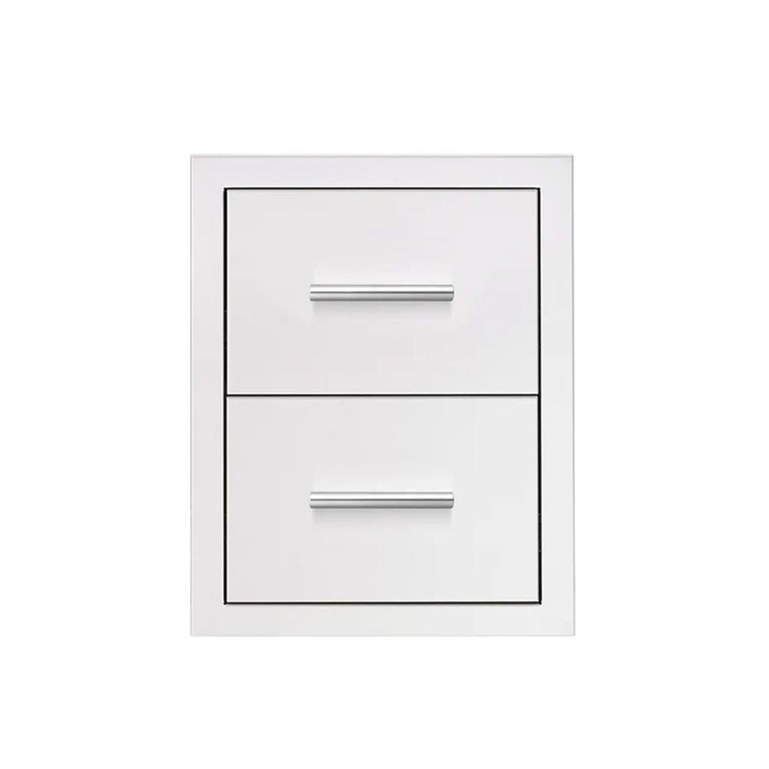 Summerset 17-Inch Stainless Steel Flush Mount Double Access Drawer