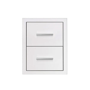Summerset 17-Inch Stainless Steel Flush Mount Double Access Drawer