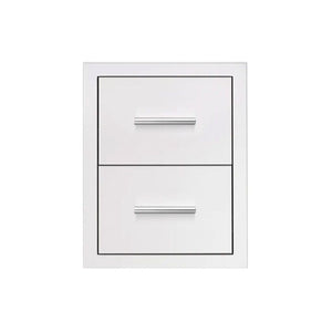 Summerset 17-Inch Stainless Steel Masonry Double Access Drawer