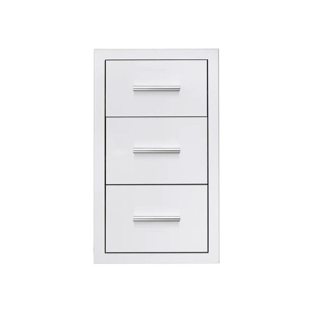Summerset 17-Inch Stainless Steel Triple Drawers