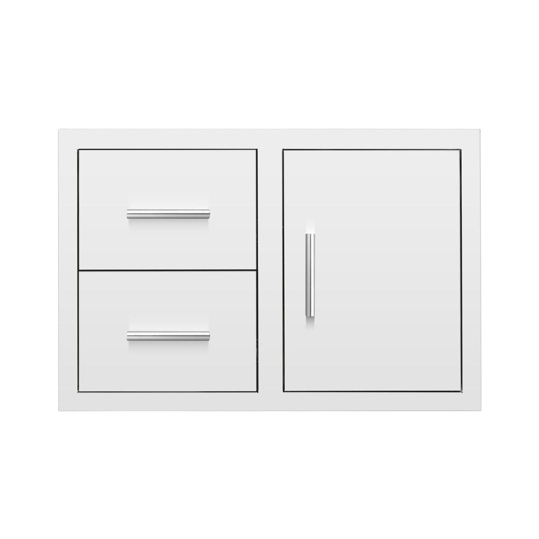 Summerset 33-Inch Stainless Steel 2-Drawer & Access Door Combo with Hidden Hinge