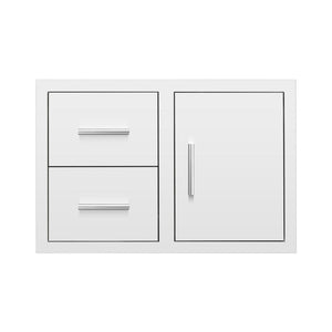 Summerset 33-Inch Stainless Steel 2-Drawer & Access Door Combo with Hidden Hinge