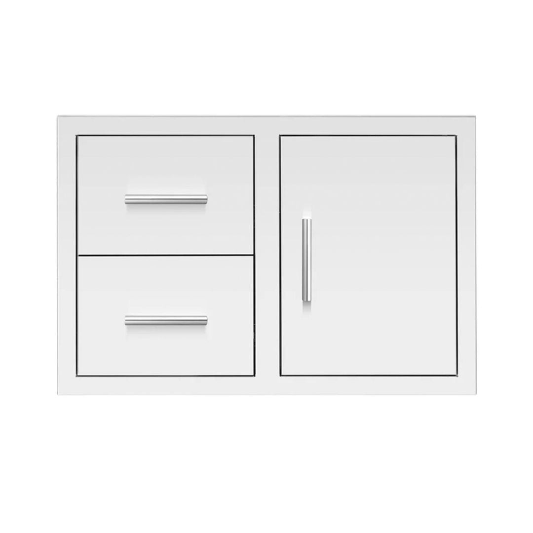 Summerset 33-Inch Stainless Steel Masonry Access Door & Double Drawer Combo