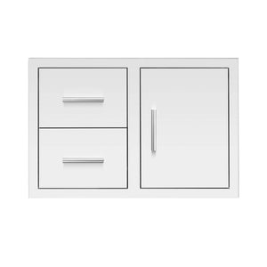 Summerset 33-Inch Stainless Steel Masonry Access Door & Double Drawer Combo