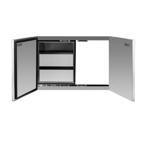 Summerset 36-Inch Stainless Steel 2-Drawer Dry Storage Pantry & Access Door Combo with Hidden Hinge