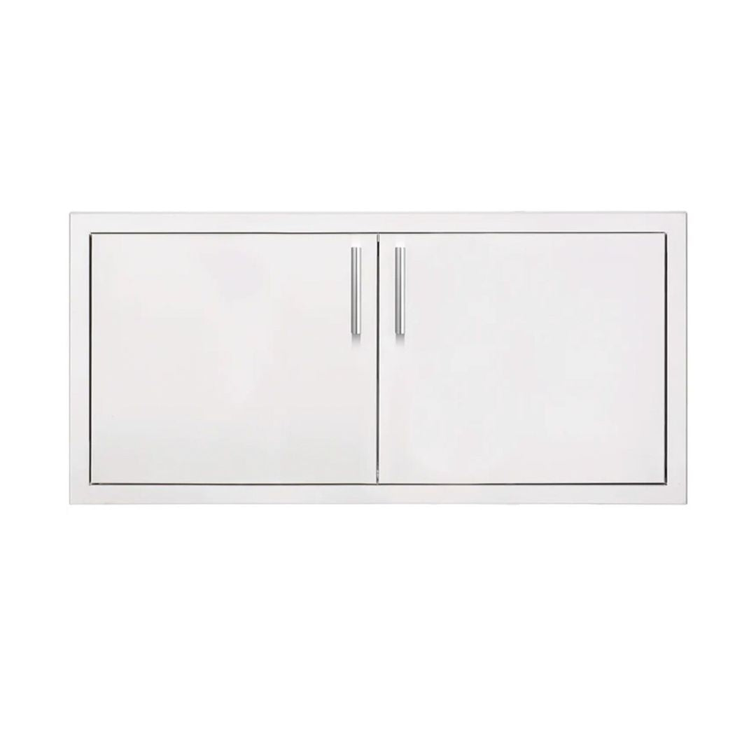Summerset 36-Inch Stainless Steel 2-Drawer Dry Storage Pantry & Enclosed Cabinet Combo with Hidden Hinge