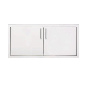 Summerset 36-Inch Stainless Steel 2-Drawer Dry Storage Pantry & Enclosed Cabinet Combo with Hidden Hinge