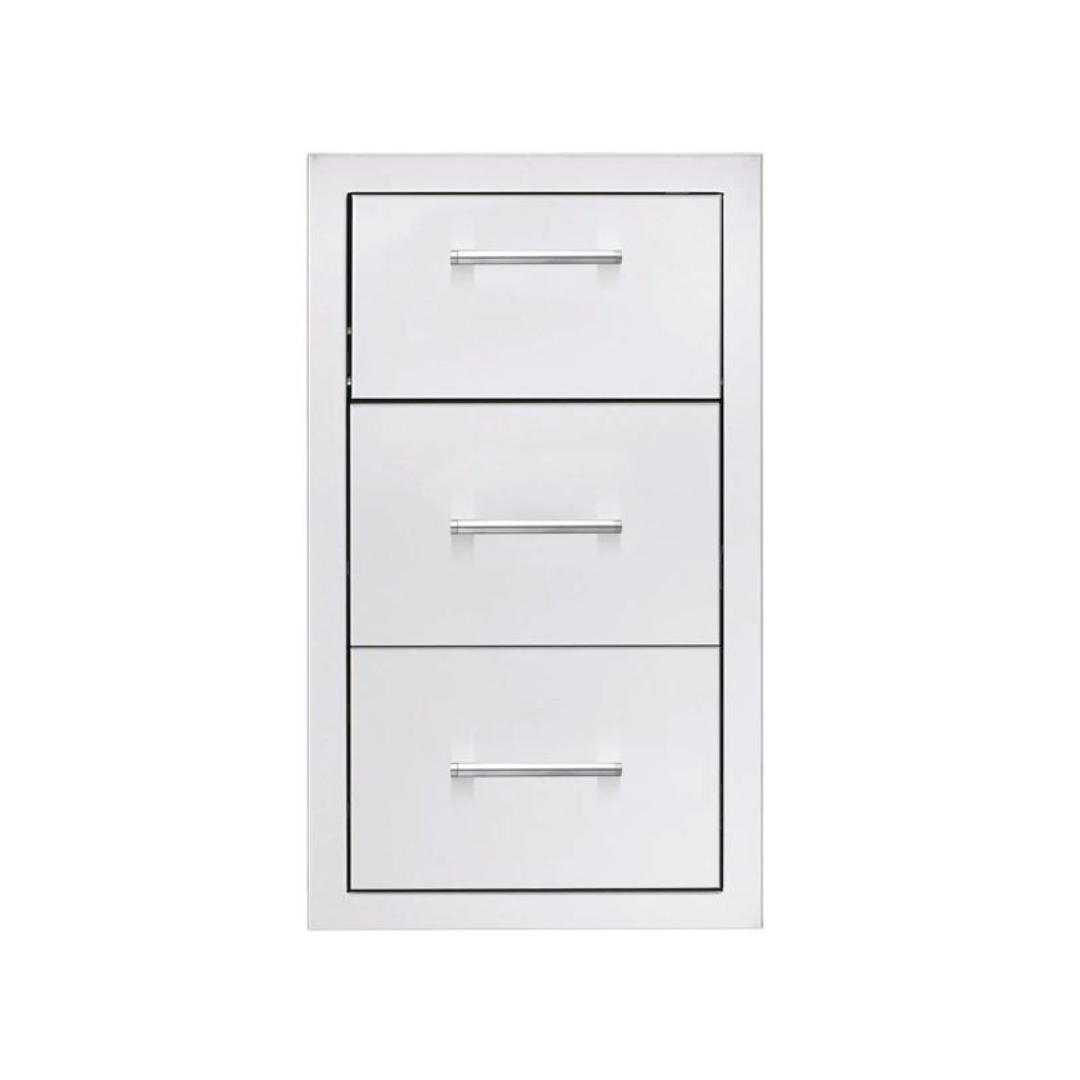 TrueFlame 17-Inch Triple Drawer