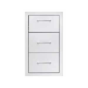 TrueFlame 17-Inch Vertical 2-Drawer & Paper Towel Holder Combo Masonry Frame Return