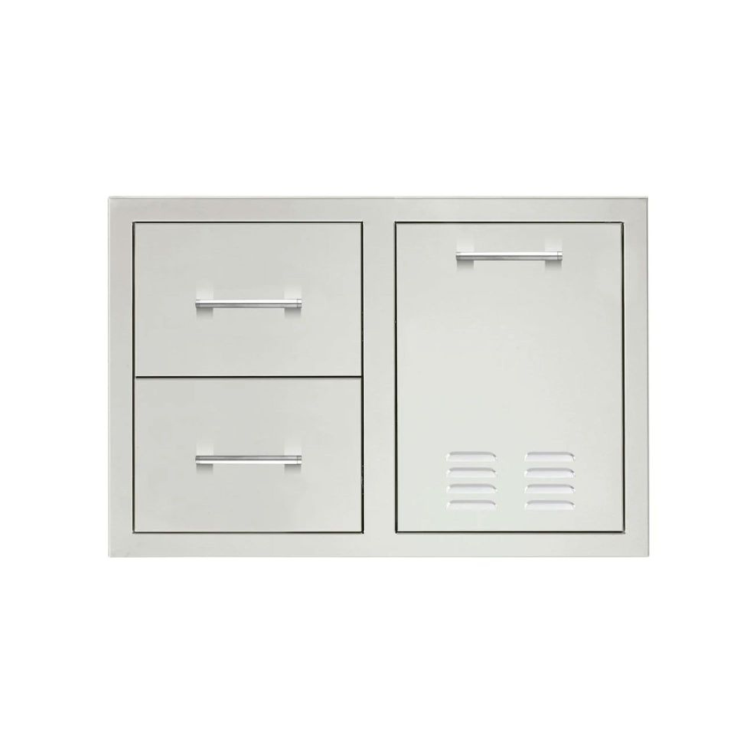TrueFlame 33-Inch 2-Drawer & Vented Propane Tank Pullout Drawer Combo