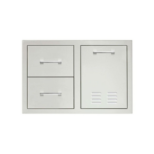 TrueFlame 33-Inch 2-Drawer & Vented Propane Tank Pullout Drawer Combo