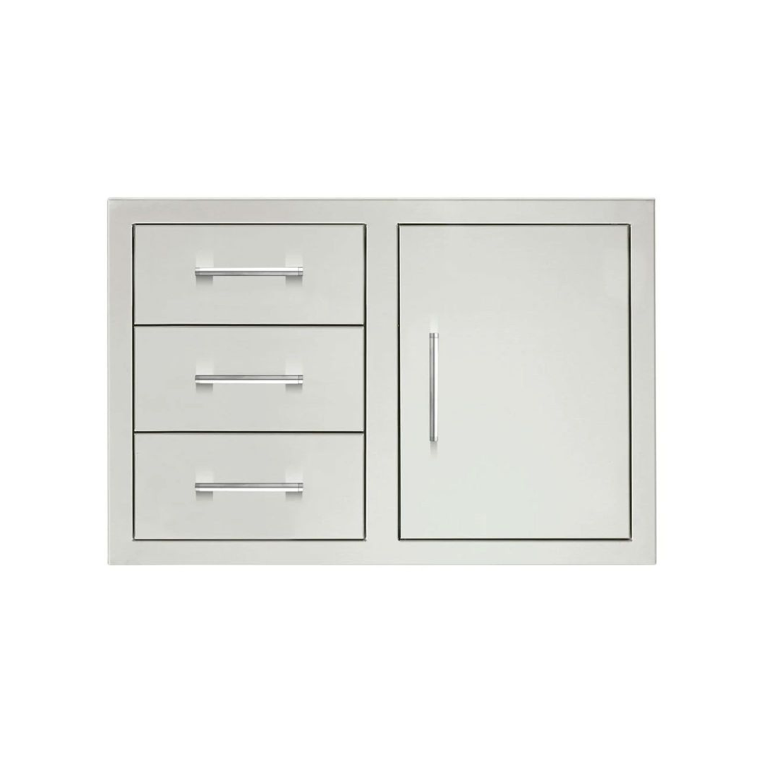 TrueFlame 33-Inch 3-Drawer & Access Door Combo