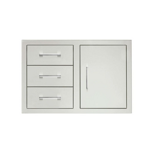 TrueFlame 33-Inch 3-Drawer & Access Door Combo