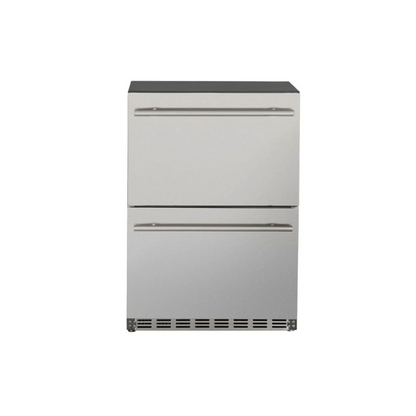 TrueFlame 24-Inch 5.3c Deluxe Outdoor Rated 2-Drawer Refrigerator