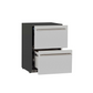 TrueFlame 24-Inch 5.3c Deluxe Outdoor Rated 2-Drawer Refrigerator