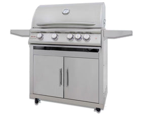 Blaze Premium LTE+ Marine Grade 32-Inch 4-Burner Gas Grill With Rear Infrared Burner & Lift-Assist Hood