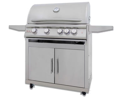 Blaze Premium LTE+ Marine Grade 32-Inch 4-Burner Gas Grill With Rear Infrared Burner & Lift-Assist Hood