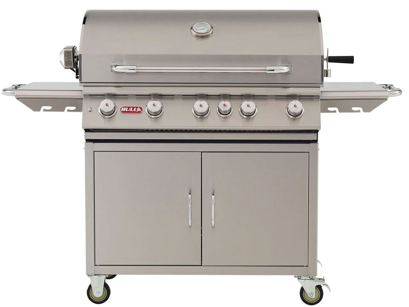 Bull Brahma 38-Inch 5-Burner Gas Grill with Rotisserie and Cart