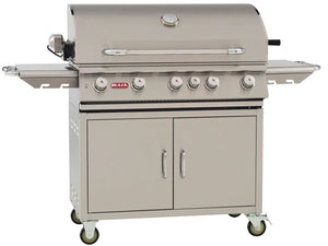 Bull Brahma 38-Inch 5-Burner Gas Grill with Rotisserie and Cart