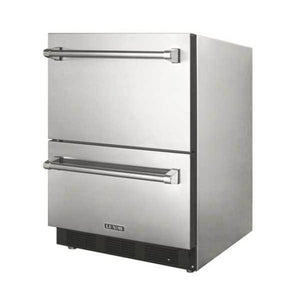 Luxor 24" 4.5 Cu. Ft. Outdoor Rated Refrigerator Drawers AHT-OD-RF2