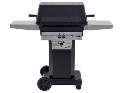 PGS T-Series T40 Commercial Cast Aluminum Gas Grill With Timer On Black Portable Pedestal Base