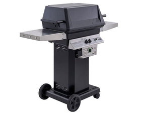 PGS T-Series T40 Commercial Cast Aluminum Gas Grill With Timer On Black Portable Pedestal Base