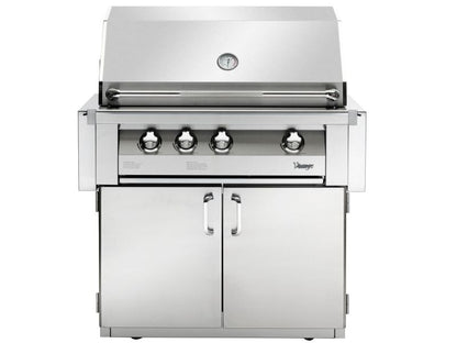 Vintage Grills 36-Inch Freestanding Gas Grill with Flush Mounted Infrared Rotisserie Burner